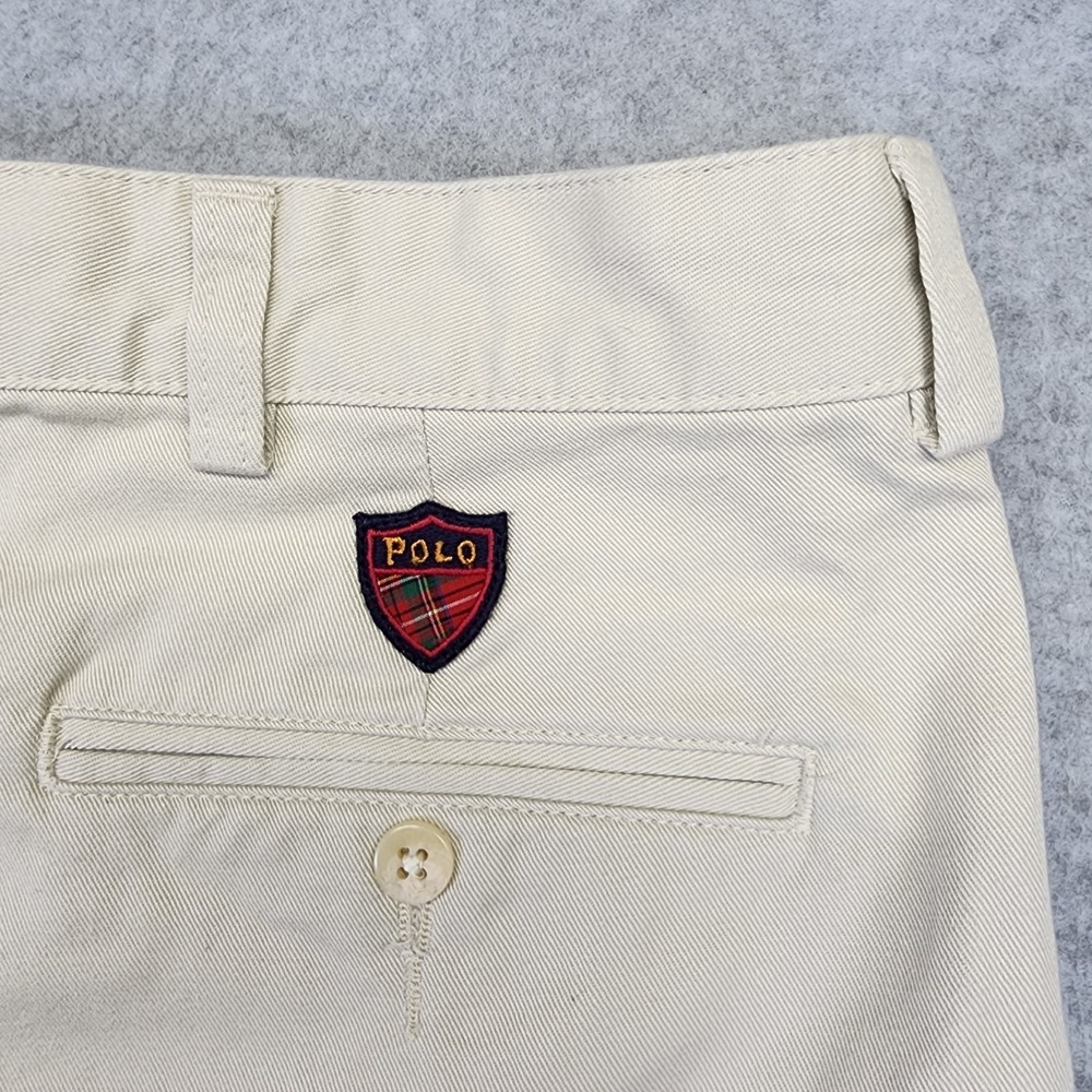 Vintage‎ Polo Golf Ralph Lauren Men's 42 Chino Shorts Khaki Pleated Classic Golf - Picture 3 of 8